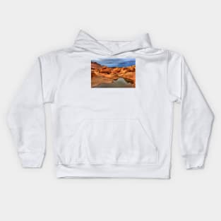 Pools And Petrified Sand Dunes Kids Hoodie